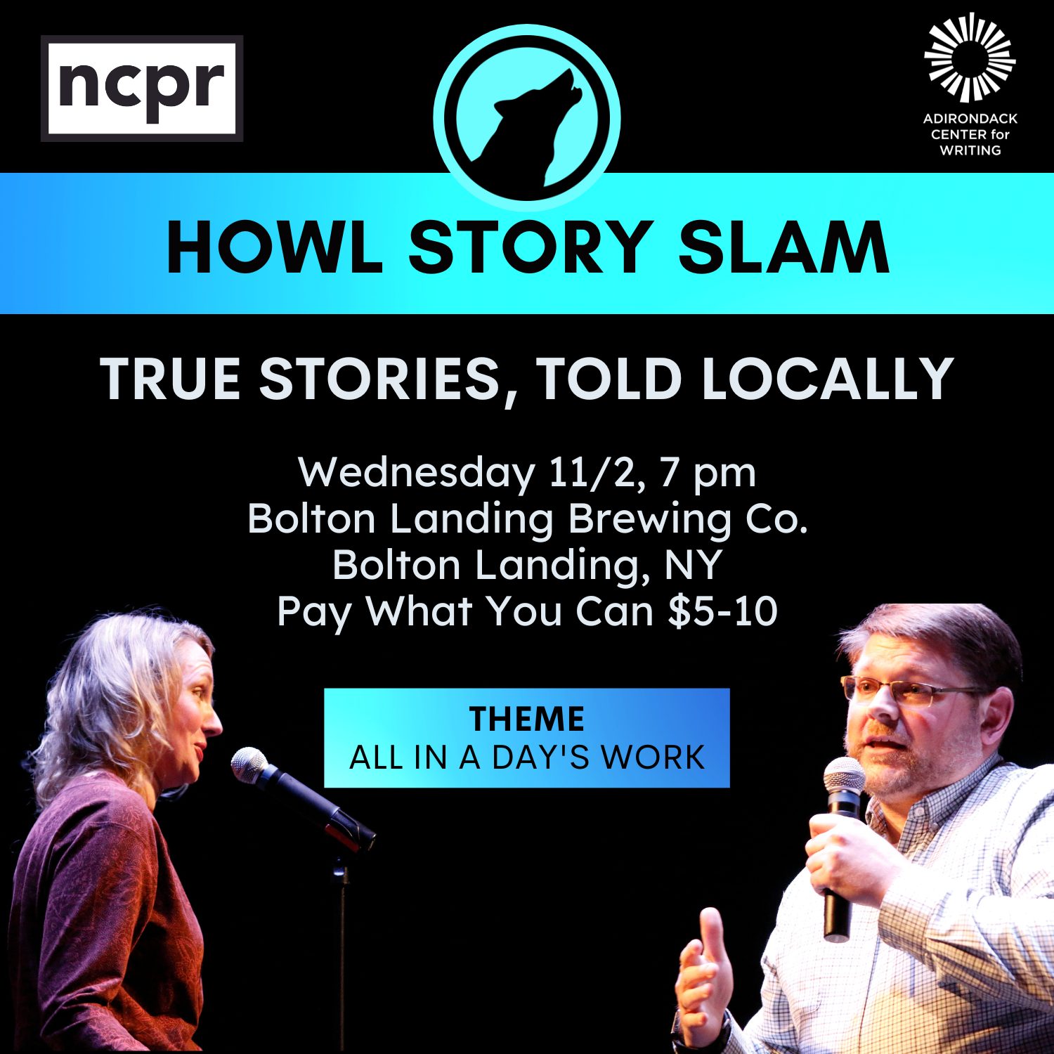 Howl Story Slam Bolton Landing Brewing Co.